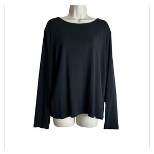 St. John's Bay XL Women's Black Top Classic Tee T-shirt